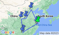 Google Map: Shanghai to the Dragon's Backbone