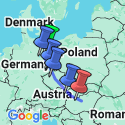 Google Map: Berlin to Budapest