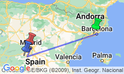Google Map: Independent Barcelona & Madrid City Stay