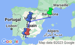 Google Map: Independent Barcelona, Madrid & Malaga City Stay