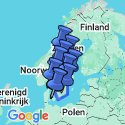 Google Map: Autorondreis Zweedse steden en natuur