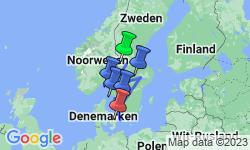 Google Map: Autorondreis Ontdek Zweden