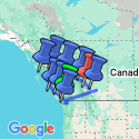 Google Map: Autorondreis Ontdek West Canada, incl. Inside Passage