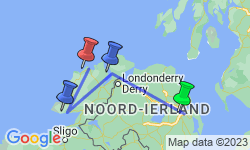 Google Map: Autorondreis Donegal - incl. vlucht, huurauto en hotels