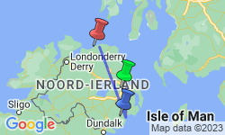 Google Map: Golftour Deluxe Noord Ierland 5 dagen incl. vlucht, hotels en huurauto