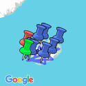 Google Map: Autorondreis IJsland voor families - vakantiewoningen