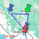 Google Map: Autorondreis Yukon & Alaska Golden Circle