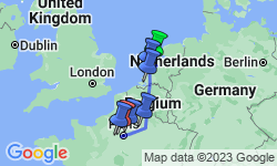 Google Map: Netherlands, Belgium & France