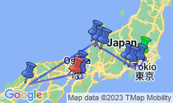 Google Map: 15-daagse rondreis Het Mystieke Japan