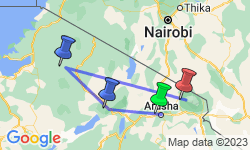 Google Map: Serengeti & Ngorongoro Krater