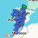 Google Map: Spain, Morocco and Portugal