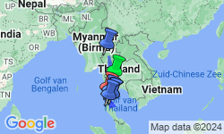Google Map: 19-daagse rondreis Noord- en Zuid-Thailand