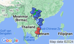 Google Map: 15-Daagse rondreis Vietnam, do it your way!
