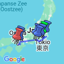 Google Map: 14-daagse rondreis Hoogtepunten van Japan
