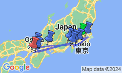 Google Map: 14-daagse rondreis Hoogtepunten van Japan