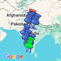 Google Map: 22-daagse rondreis India van Zuid naar Noord