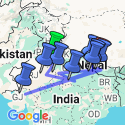 Google Map: 16-daagse rondreis Noord-India & Nepal