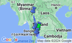 Google Map: 16-Daagse rondreis Centraal- en Noord-Thailand