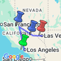 Google Map: California Dreaming: Yosemite, Death Valley & Coastal Camping