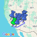 Google Map: Best of the West Road Trip: California, Utah & Vegas Bright Lights