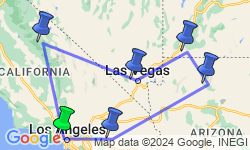 Google Map: Best of the West Road Trip: California, Utah & Vegas Bright Lights