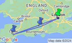 Google Map: Stonehenge, Devon & Cornwall