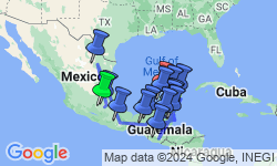 Google Map: Contrasts of Mexico + Yucatan Peninsula Extension