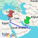 Google Map: Arabia Overland Expedition