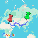 Google Map: Beijing To Amman Overland Group Expedition