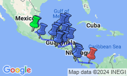 Google Map: Temporarily Removed - Mexico To Panama (Or Vice Versa) Overland Group Tour