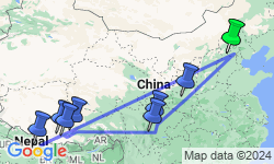 Google Map: China, Tibet & Nepal Overland