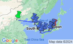 Google Map: North Korea, South Korea & Japan Group Tour