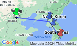Google Map: North & South Korea Group Tour