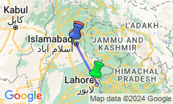 Google Map: Pakistan Karakoram Highway Overland Tour