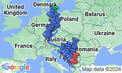 Google Map: Splendours of Europe & Balkans (4 Star Hotels)