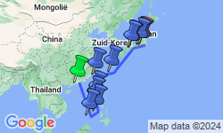 Google Map: Rondreis & Cruise Filipijnen, Taiwan en Japan (Noordam)
