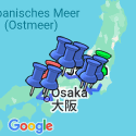 Google Map: Japan: Entlang der Goldenen Route von Tokio nach Kyoto