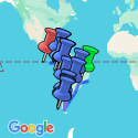 Google Map: Brasilien • Argentinien • Chile • Peru • Ecuador: Südamerikas „Big Five“