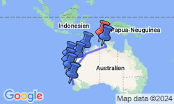 Google Map: Australien: Das Beste zwischen Perth und Darwin