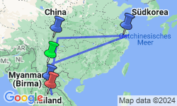 Google Map: China • Laos: Auf Schienen von China nach Laos reisen