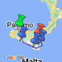 Google Map: A Taste of Sicily - Palermo to Syracusa