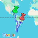 Google Map: Cartagena To Rio De Janeiro Overland Expedition
