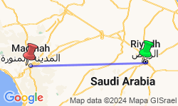 Google Map: Saudi Arabia 12 Day Small Group Tour