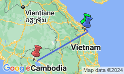 Google Map: Danang, Hoi An & Siem Reap