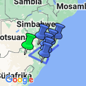 Google Map: Südafrika & Mosambik: Stadt, Land, Meer