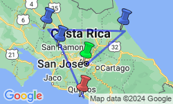Google Map: Costa Rica Coast to Coast