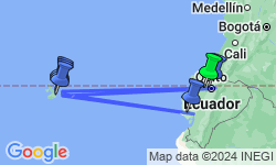 Google Map: Ecuador & Galapagos Island Hopping