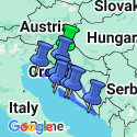 Google Map: Croatia and the Dalmatian Coast