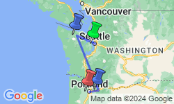Google Map: Scenic Seattle, Portland and Oregon Coast