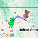 Google Map: Wild West, Cowboys and Buffalos
